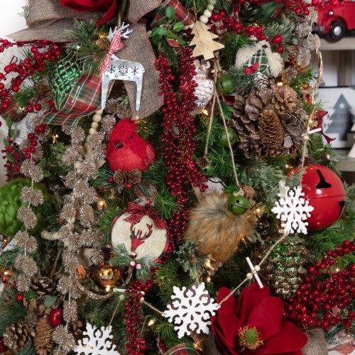 Northlight 33911999 60 in. Hanging Red Berries Artificial Christmas Spray Perspective: back