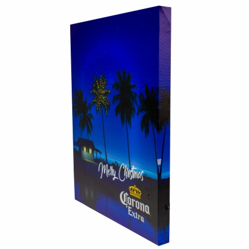 Northlight 18.75 Motion Activated Musical Lighted Corona Christmas Wall Art Perspective: back