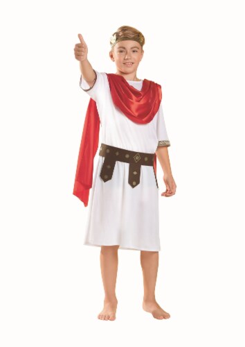 Northlight White and Red Roman Caesar Boy Child Halloween Costume - Large Perspective: back