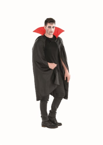 Northlight Black and Red Vampire Cape Boy Child Halloween Costume - Small Perspective: back