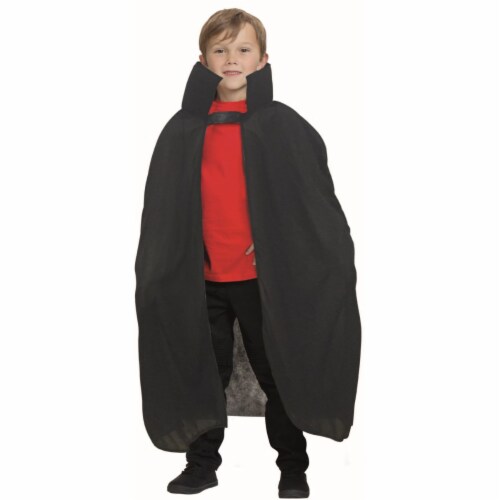 Northlight Black Vampire Boy Child Halloween Cape Costume Accessory - Large Perspective: back