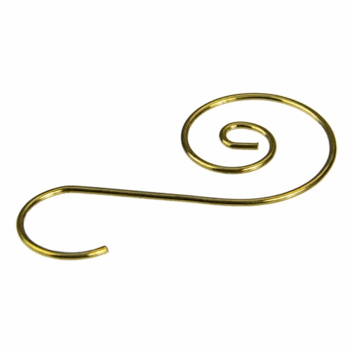 Northlight Club Pack of 40 Gold Christmas Ornament Hooks 1.75 Perspective: back