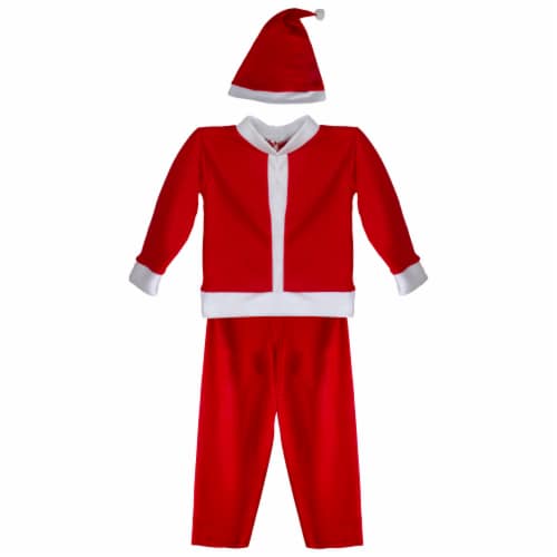 Northlight White and Red Santa Claus Boy's Christmas Costume - 6-8 Years Perspective: back
