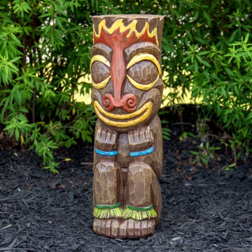 Solar tiki statue hotsell