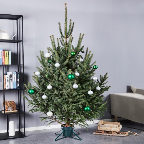 Northlight Green Live Christmas Tree Stand - For Trees up to 9ft Tall Perspective: back