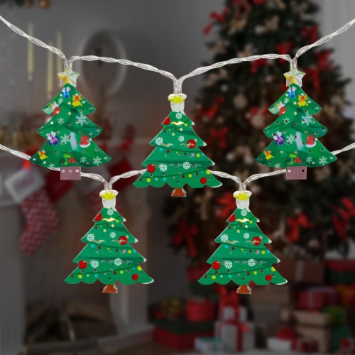 Northlight 10-Count LED 3Christmas Tree Fairy Lights, 5.5ft, Copper Wire Perspective: back