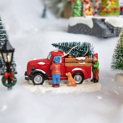 Northlight Family Bringing Home the Tree Christmas Village Display 