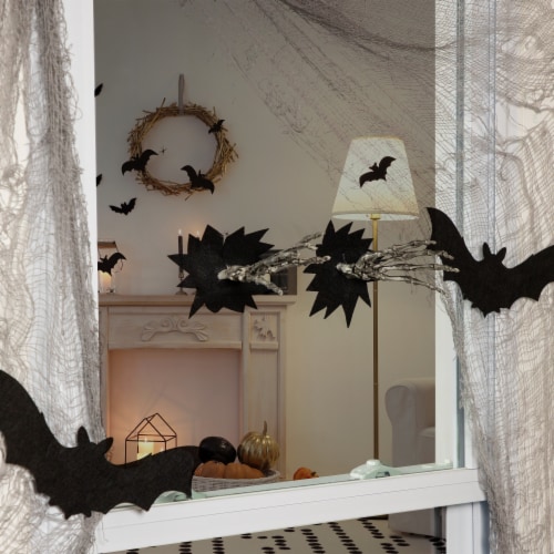 Northlight 7 Skeleton Hands Halloween Window Decoration Perspective: back