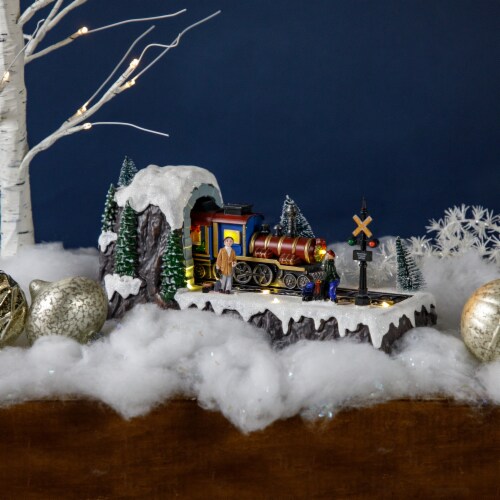 Northlight LED Lighted and Musical Christmas Village Train Decoration 12.25 11 each Fry s Food Stores