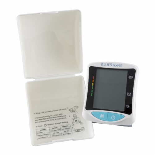 Bluestone Automatic Wrist Blood Pressure and Pulse Monitor 4 Person Memory Perspective: back