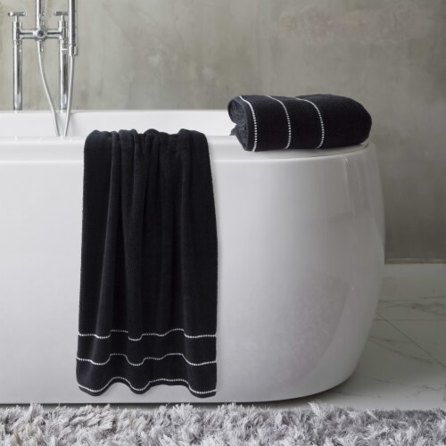 Luxurious Huge 34 x 68 In Cotton Towel Set- 2 Piece Bath Sheet Set Made From 100% Plush Perspective: back
