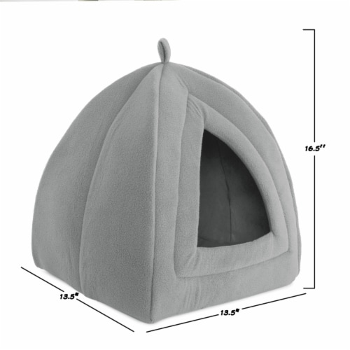 Petmaker 80-PET6001 Cat Pet Bed Igloo Soft Indoor Enclosed Covered Tent & House for Cats Kitt Perspective: back