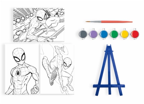 Innovative Designs Spiderman Canvas Activity Set Perspective: back