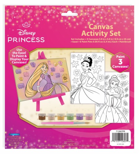 Disney Princess Canvas Activity Set Perspective: back