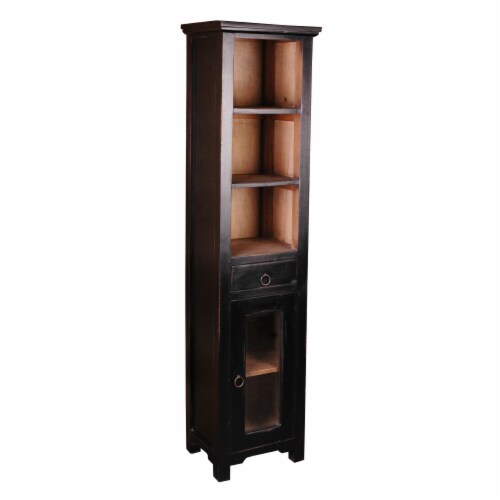 Tall slim clearance wooden cabinet