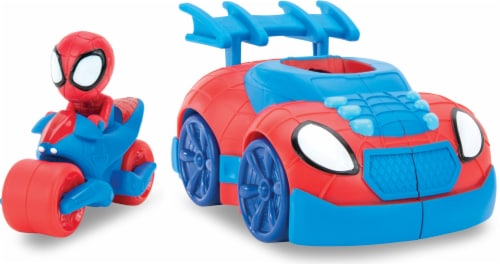 Jazwares Disney Junior Mattel Spidey and his Amazing Friends - Web Strike 2 in 1 Vehicle Perspective: back