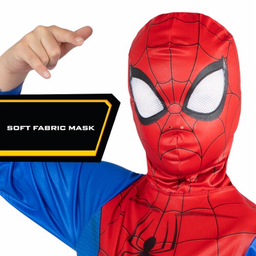 Jazwares Marvel's Youth Size Small Spider-Man Costume Perspective: back