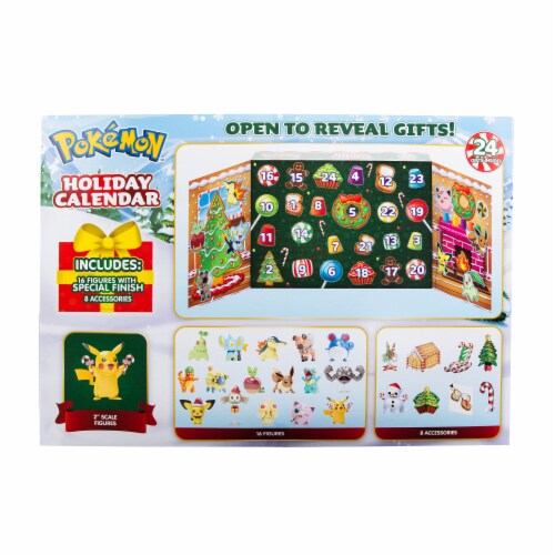 Pokemon Happy Holidays Holiday Calendar Perspective: back