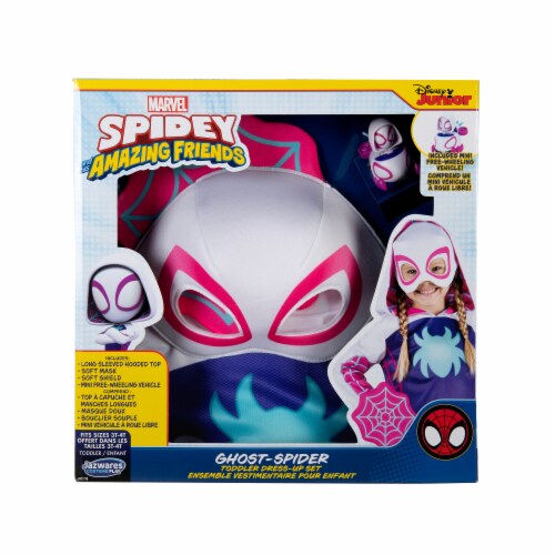 Jazwares Spidey & Friends Ghost Spider Toddler Dress Up Set Perspective: back