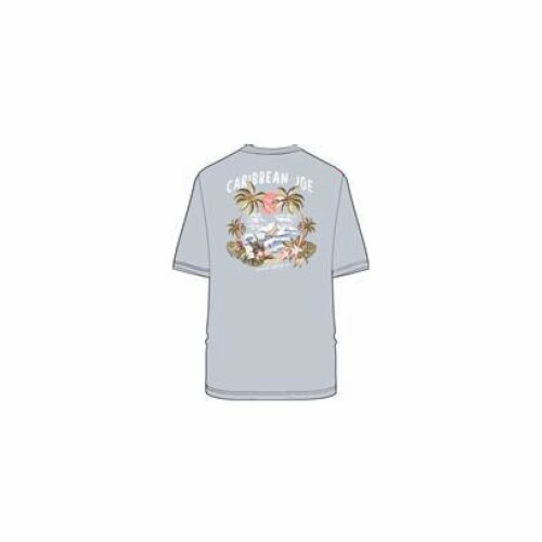 Caribbean Joe Short Sleeve Island Escape Graphic Tee Perspective: back