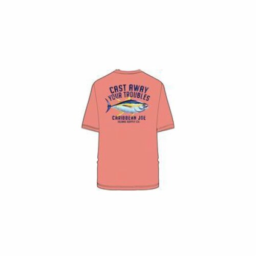 Caribbean Joe Short Sleeve Cast Away Graphic Tee Perspective: back