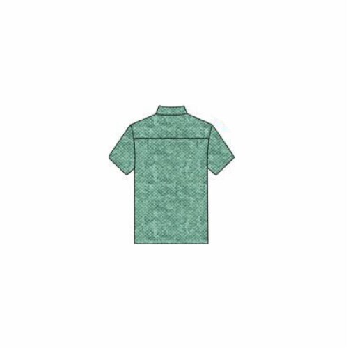 Caribbean Joe Mens Short Sleece 1 PCKT Button Down Viscoe Shirt - XXl Perspective: back