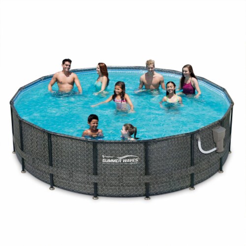 Summer Waves Elite 16ft x 48in Above Ground Frame Swimming Pool