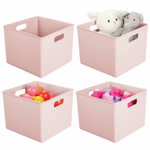 Plastic cube storage shop bin