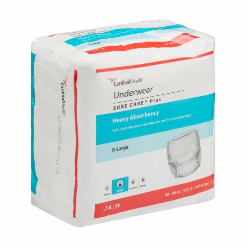 Covidien Disposable Underwear X-Large, Heavy, 14 Ct Perspective: back