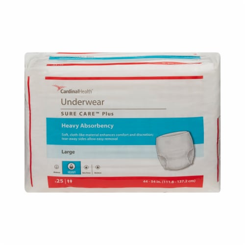 Covidien Disposable Underwear Large, Heavy, 25 Ct Perspective: back