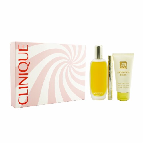 - 100ml/3.4oz Riches Aromatics Clinique Body Parfum 3pcs Spray Smoother + Kroger 75ml/2.5oz, Coffret: Elixir