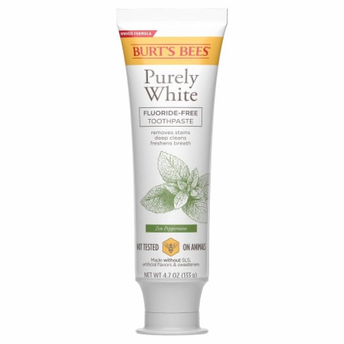 Burt's Bees® Zen Peppermint Purely White Flouride-Free Toothpaste Perspective: back