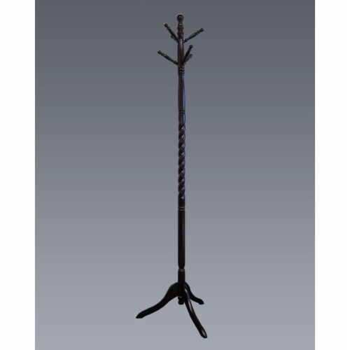 Benzara Wooden Twist Hall Tree Coat Rack Benzara Wooden Twist Hall Tree Coat Rack