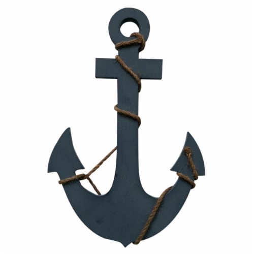 Benzara Hanging Wooden Anchor Perspective: back