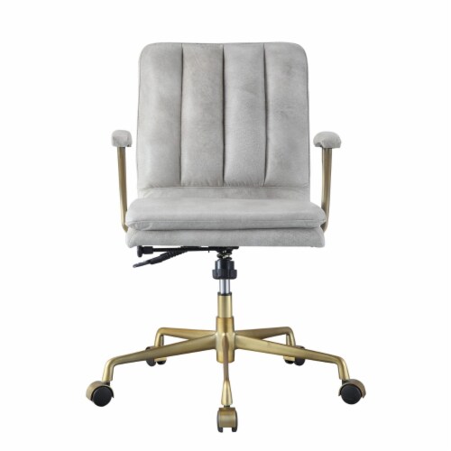 Grey and gold discount office chair