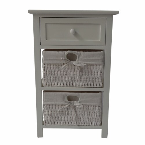 Wooden storage cabinets with baskets discount