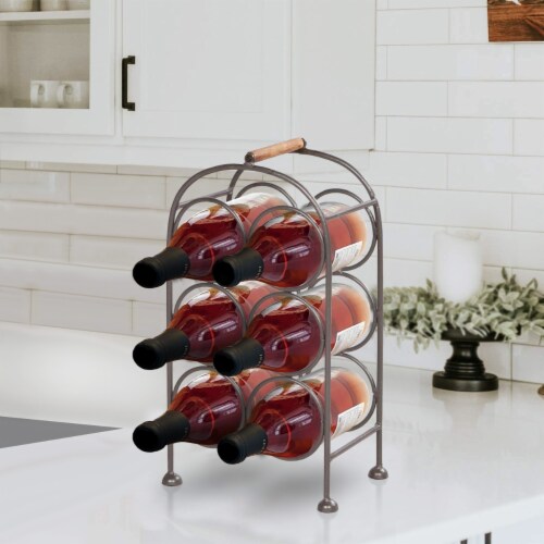 Large metal online wine rack