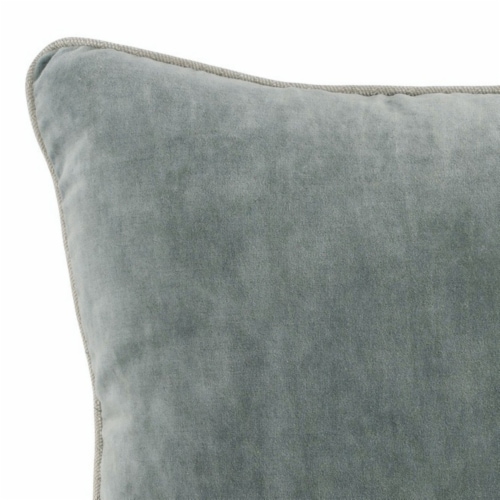 Square Throw Pillow with Cotton Cover, Sage Green Perspective: back