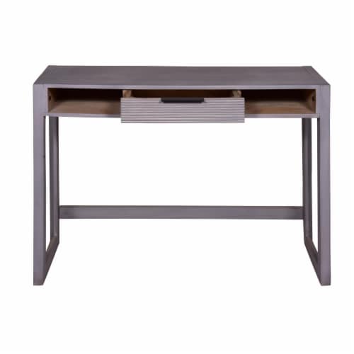 44 Inch Mango Wood Desk Minimalistic Entryway Console Table, Single