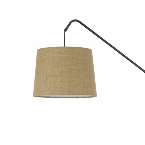 68 Inch Adjustable Arc Arm Metal Floor Lamp, Bronze Black Perspective: back