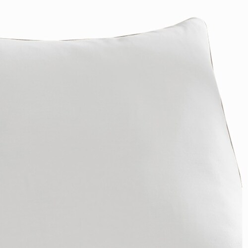 Ivy 4 Piece Queen Size Cotton Ultra Soft Bed Sheet Set, Prewashed, White- Saltoro Sherpi Perspective: back