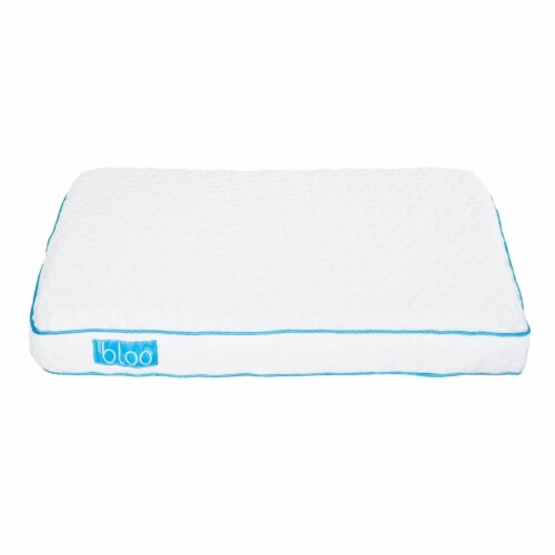 16 x 24 TPE Standard Foam Cooling Pillow with Contoured Neck Support- Saltoro Sherpi Perspective: back