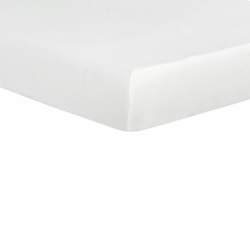 Bree 10 Inch Plush King Size Mattress with Cool Gel Foam, Aloe Vera Infused- Saltoro Sherpi Perspective: back