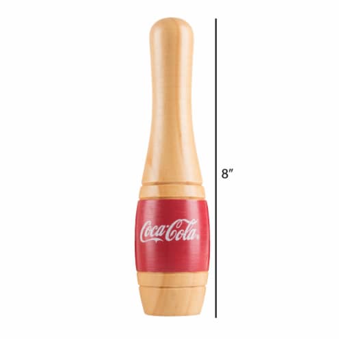 Coca Cola Lawn Bowling Skittle Ball Outdoor Backyard Lawn Game Kids Adults 8 Inch Perspective: back