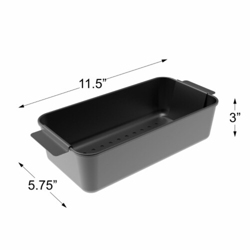 Meatloaf Pan with Insert-Nonstick Pan and Removable Perforated Strainer Tray  to Drain off, 1 unit - Kroger