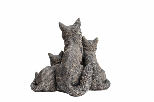 Gardens Alive! Fox Family Garden Statue Perspective: back