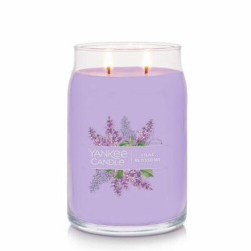 Yankee Candle® 2-Wick Lilac Blossoms Signature Collection Jar Candle Perspective: back