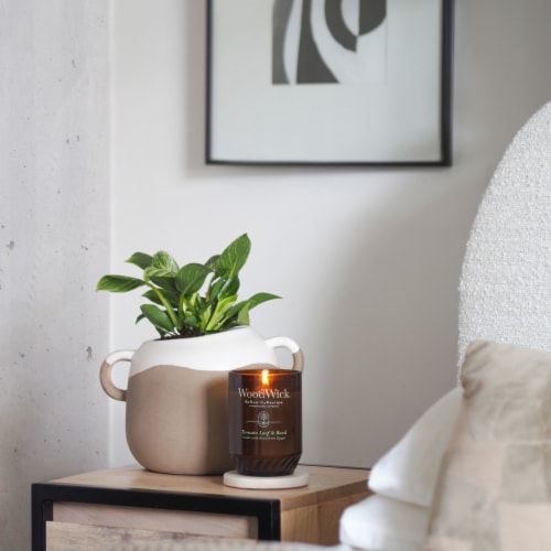 WoodWick® Tomato Leaf & Basil Large ReNew Candle Perspective: back