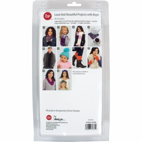 Boye® I Taught Myself to Loom Knit™ Kit Perspective: back