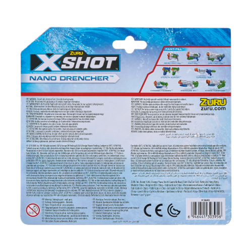 Zuru X-Shot Water Nano Drench Stealth Soaker Combo Water Blaster Toys Perspective: back